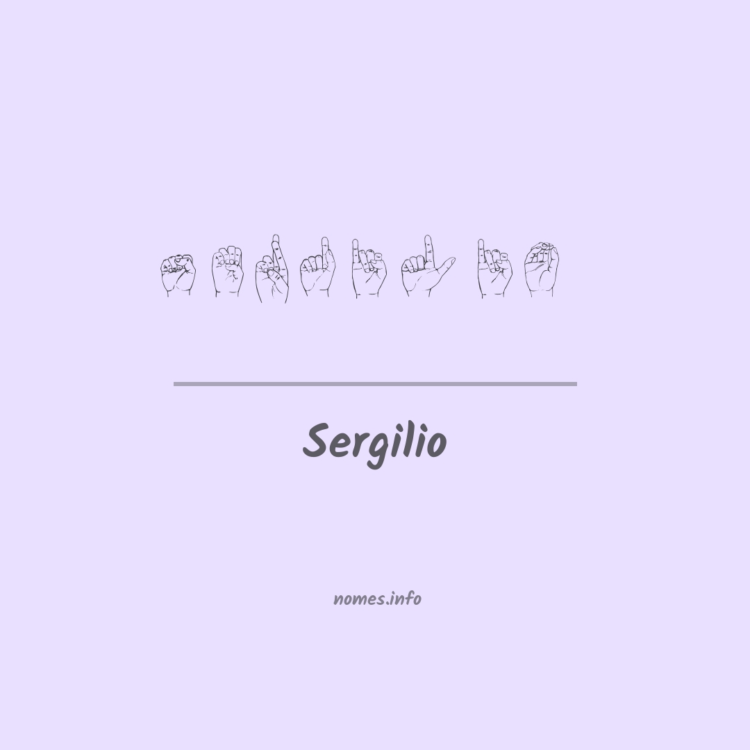 Sergilio em Libras