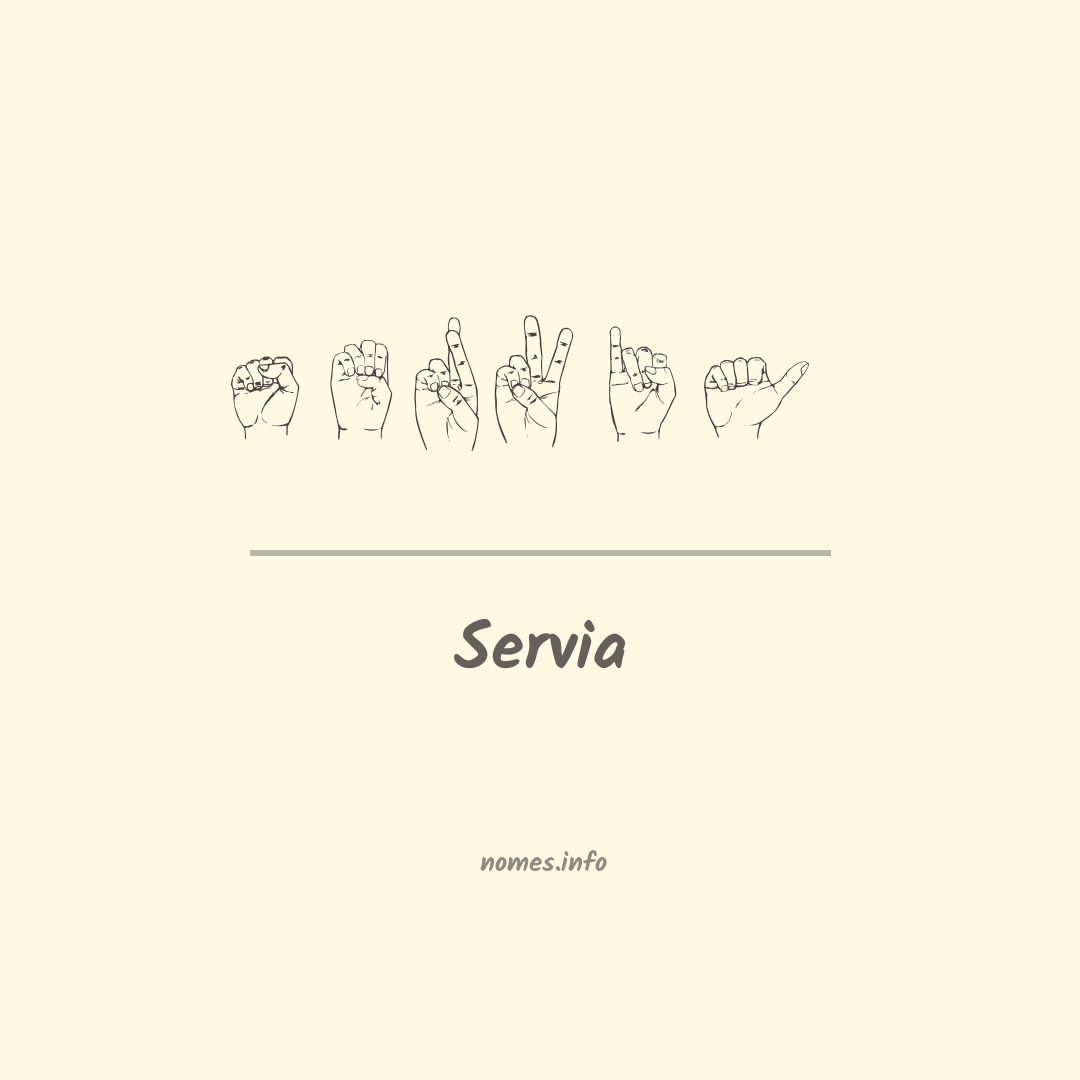 Servia em Libras