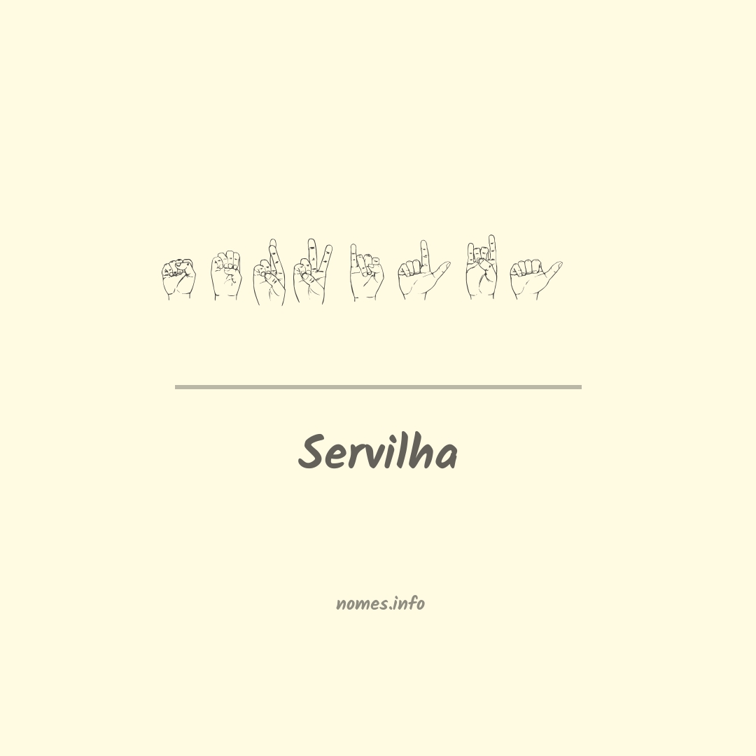 Servilha em Libras