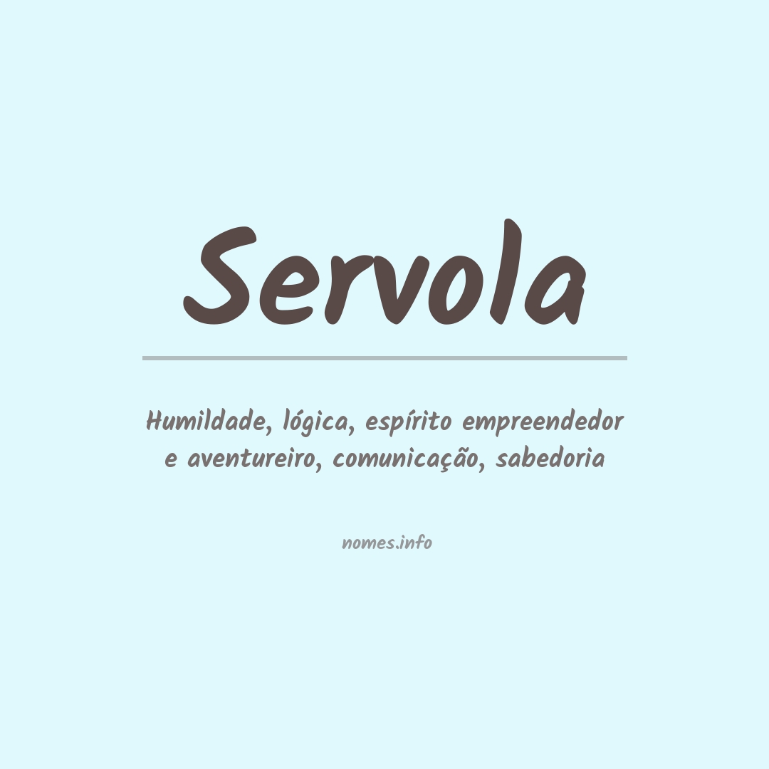 Significado do nome Servola