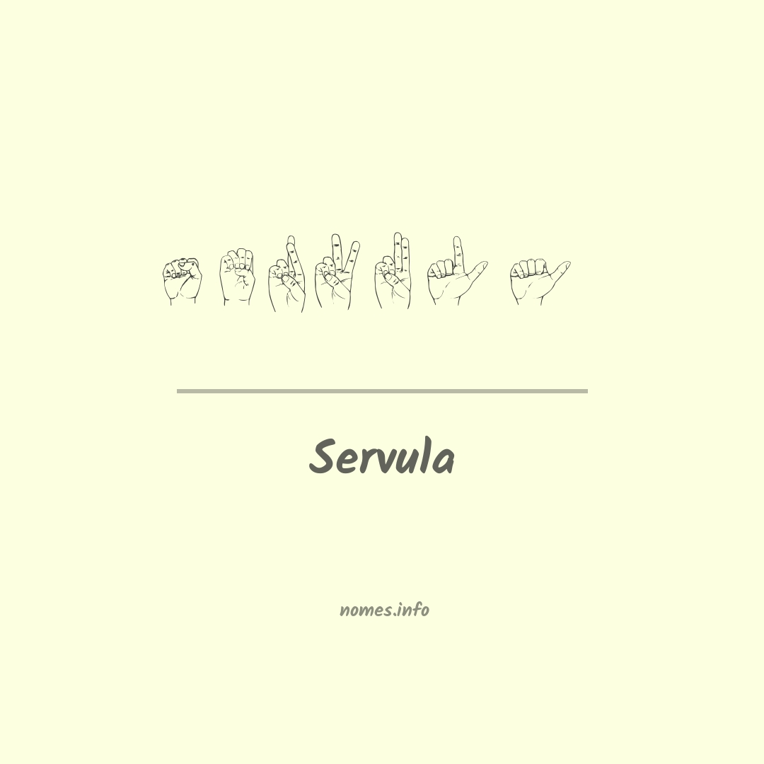Servula em Libras