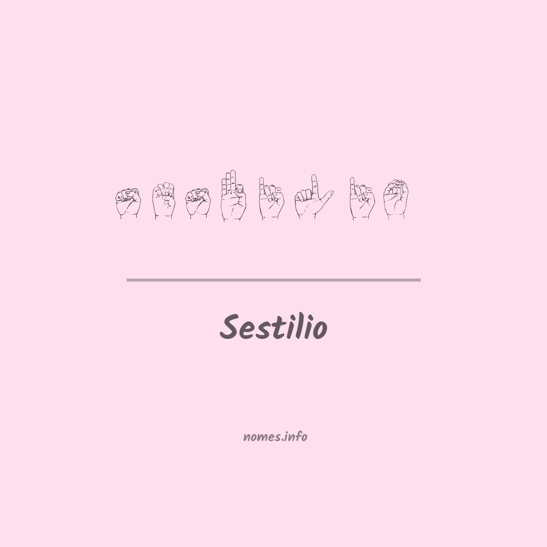 Sestilio em Libras