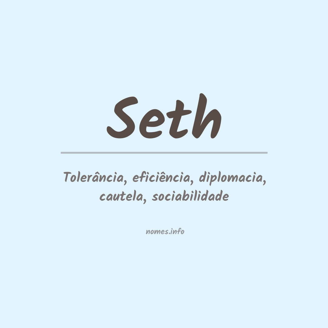 Significado do nome Seth