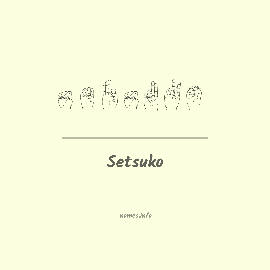 Setsuko em Libras