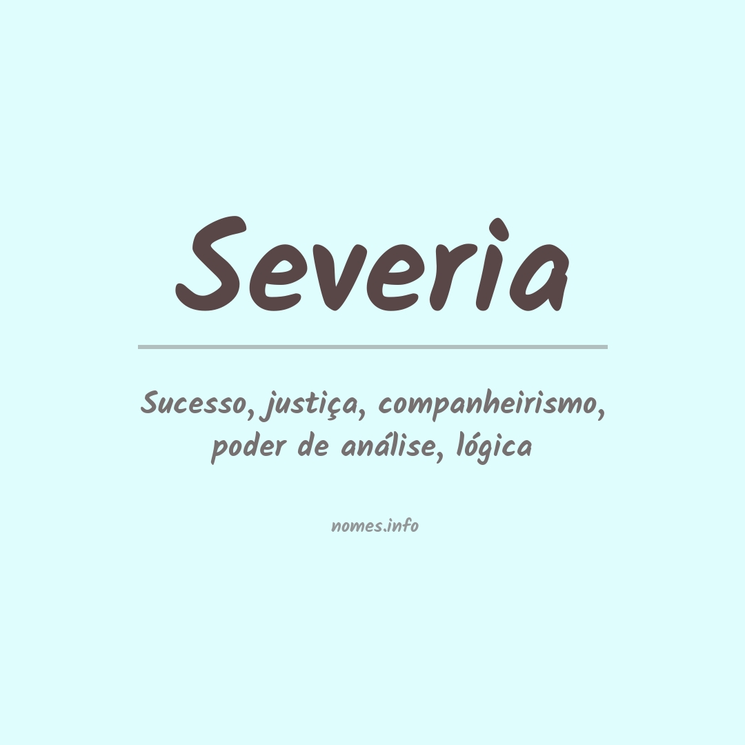 Significado do nome Severia