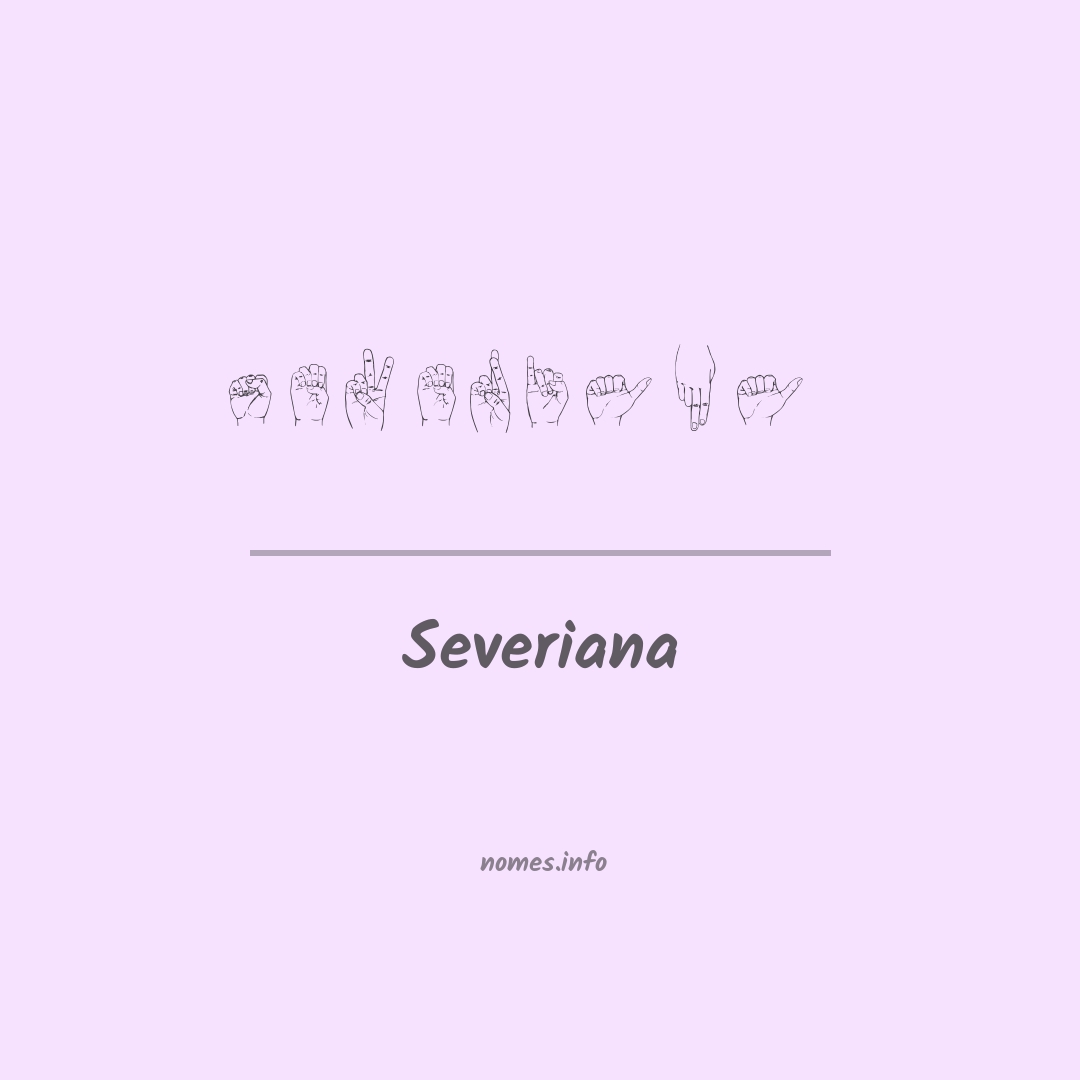 Severiana em Libras