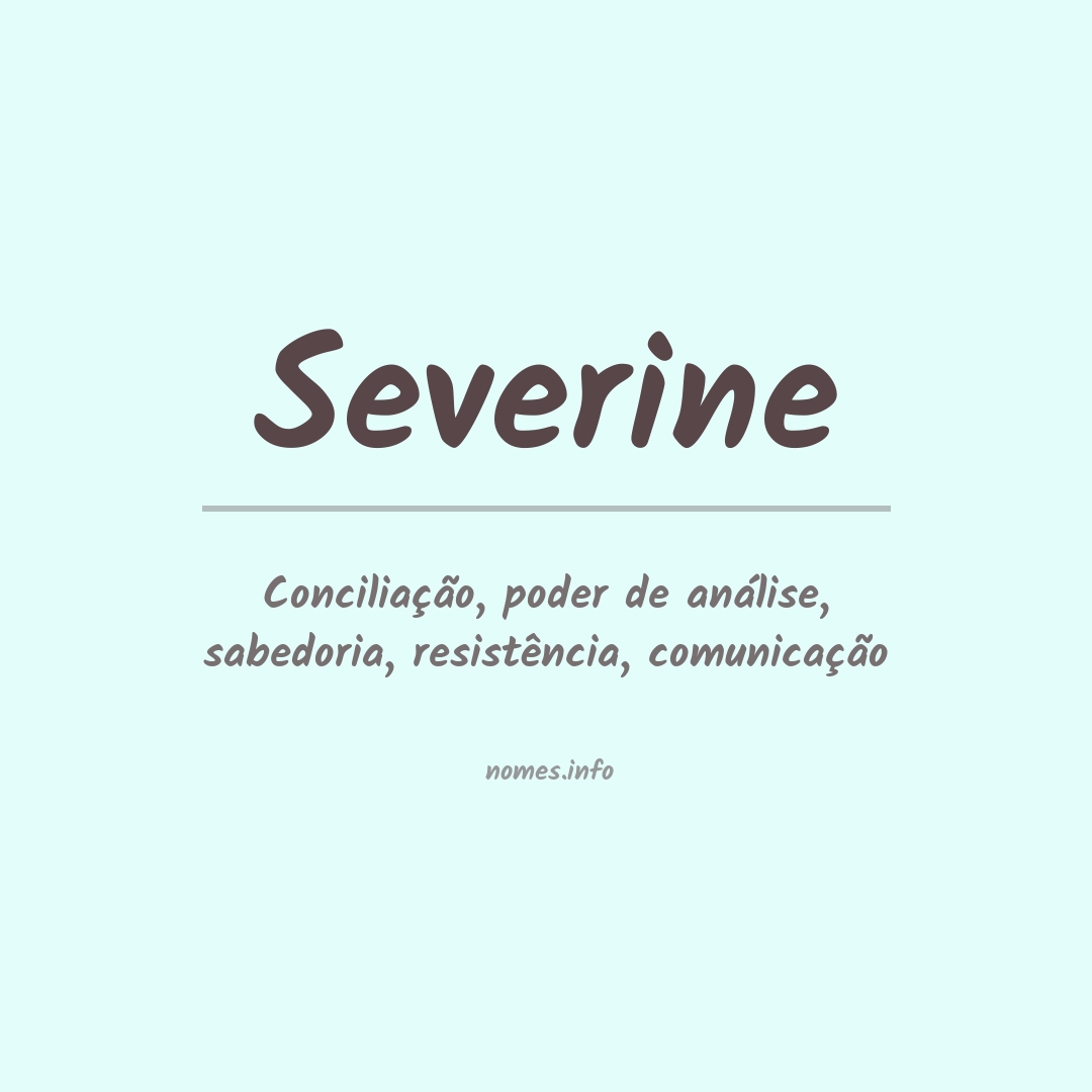 Significado do nome Severine