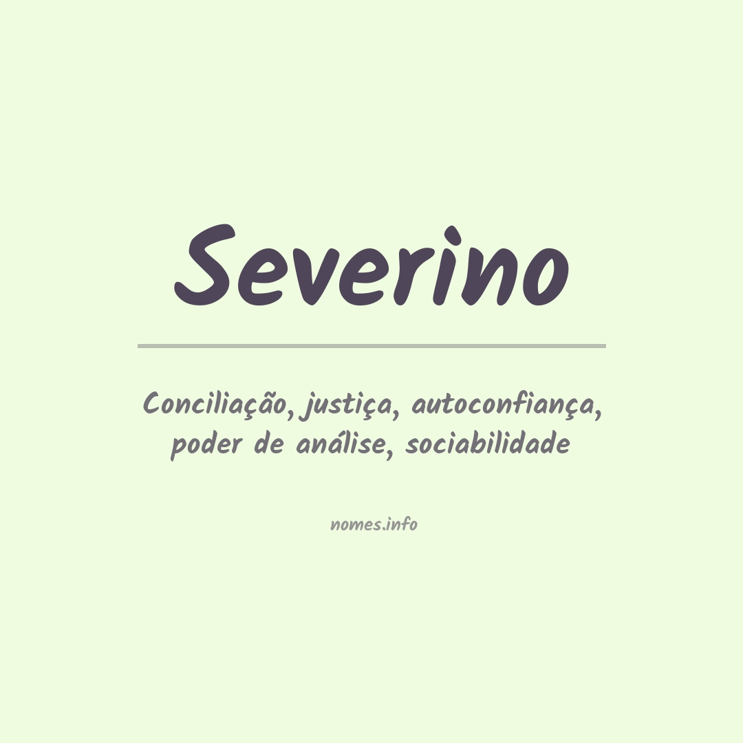Significado do nome Severino