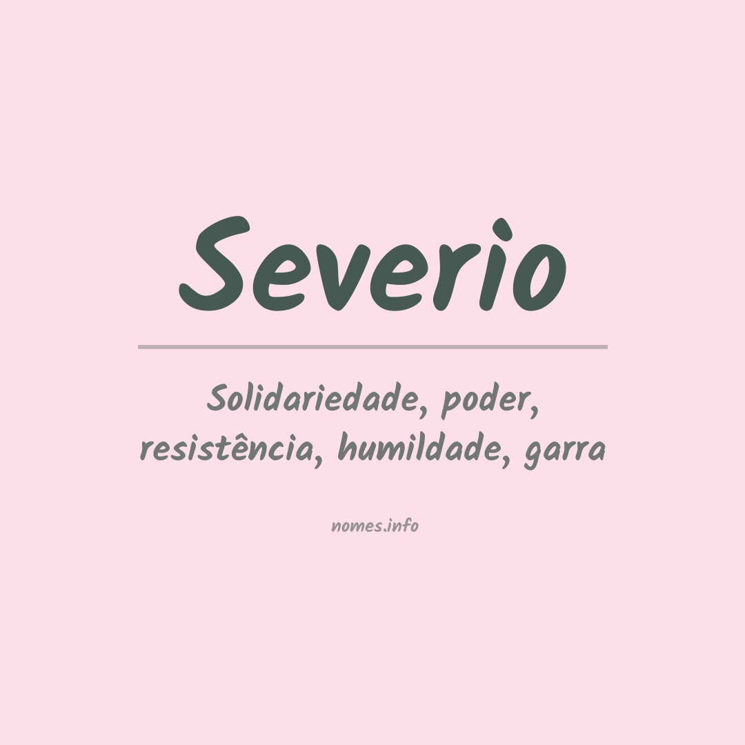 Significado do nome Severio