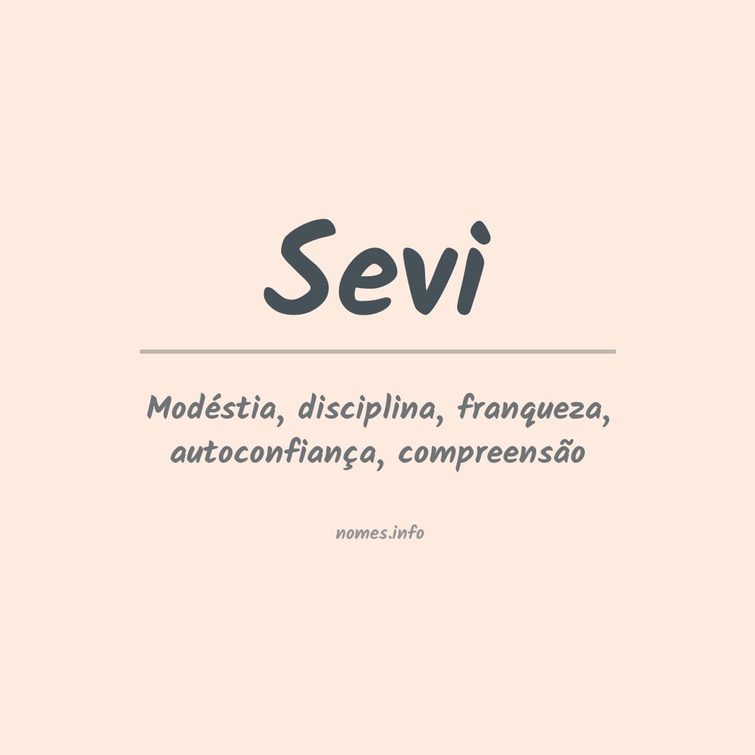 Significado do nome Sevi