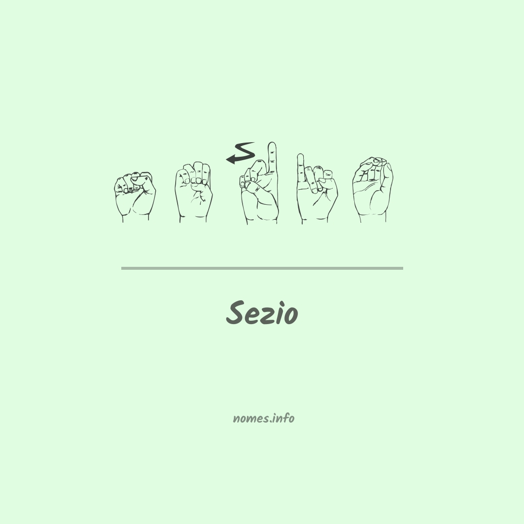 Sezio em Libras