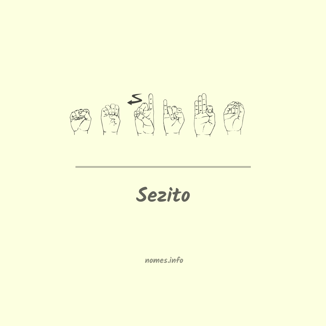 Sezito em Libras