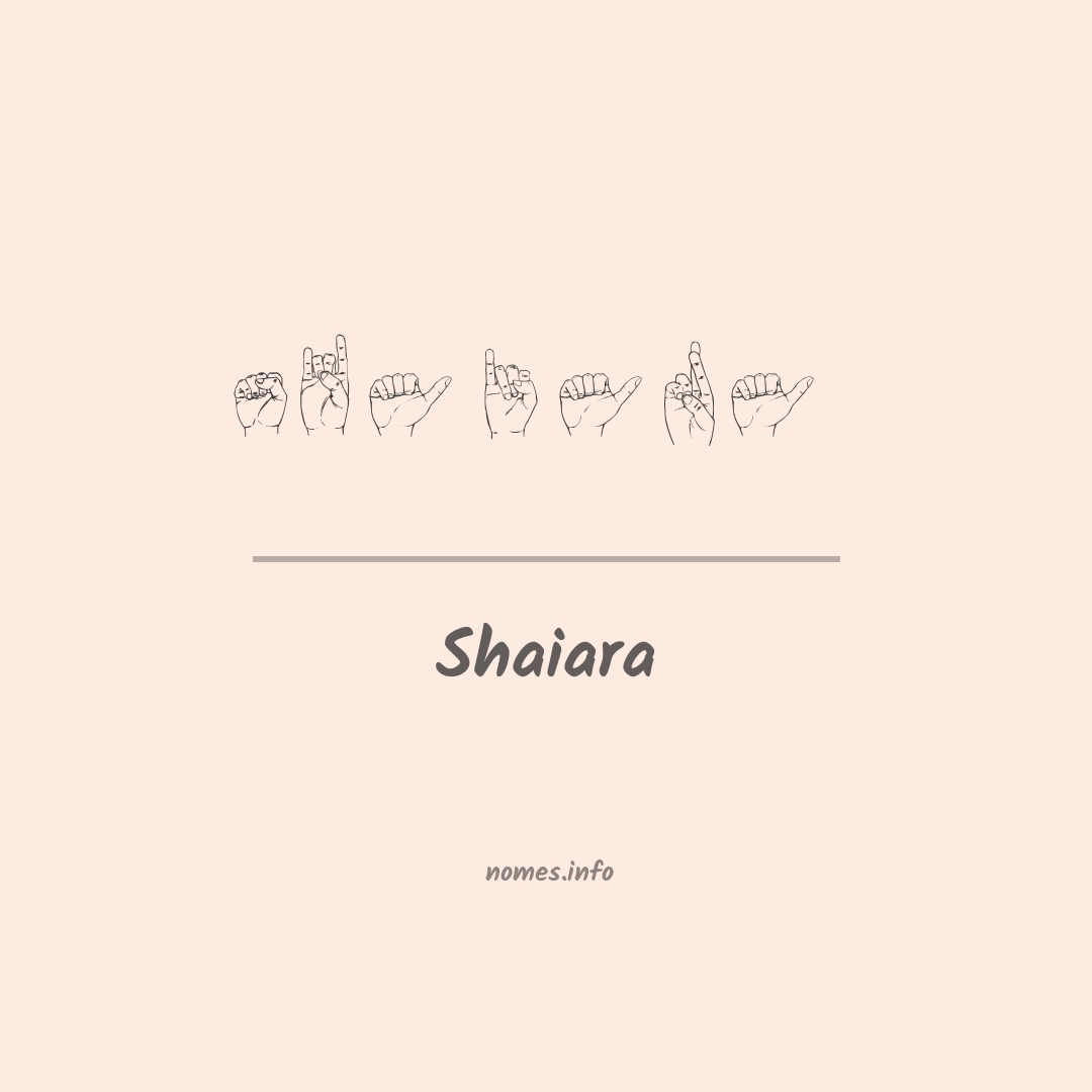 Shaiara em Libras