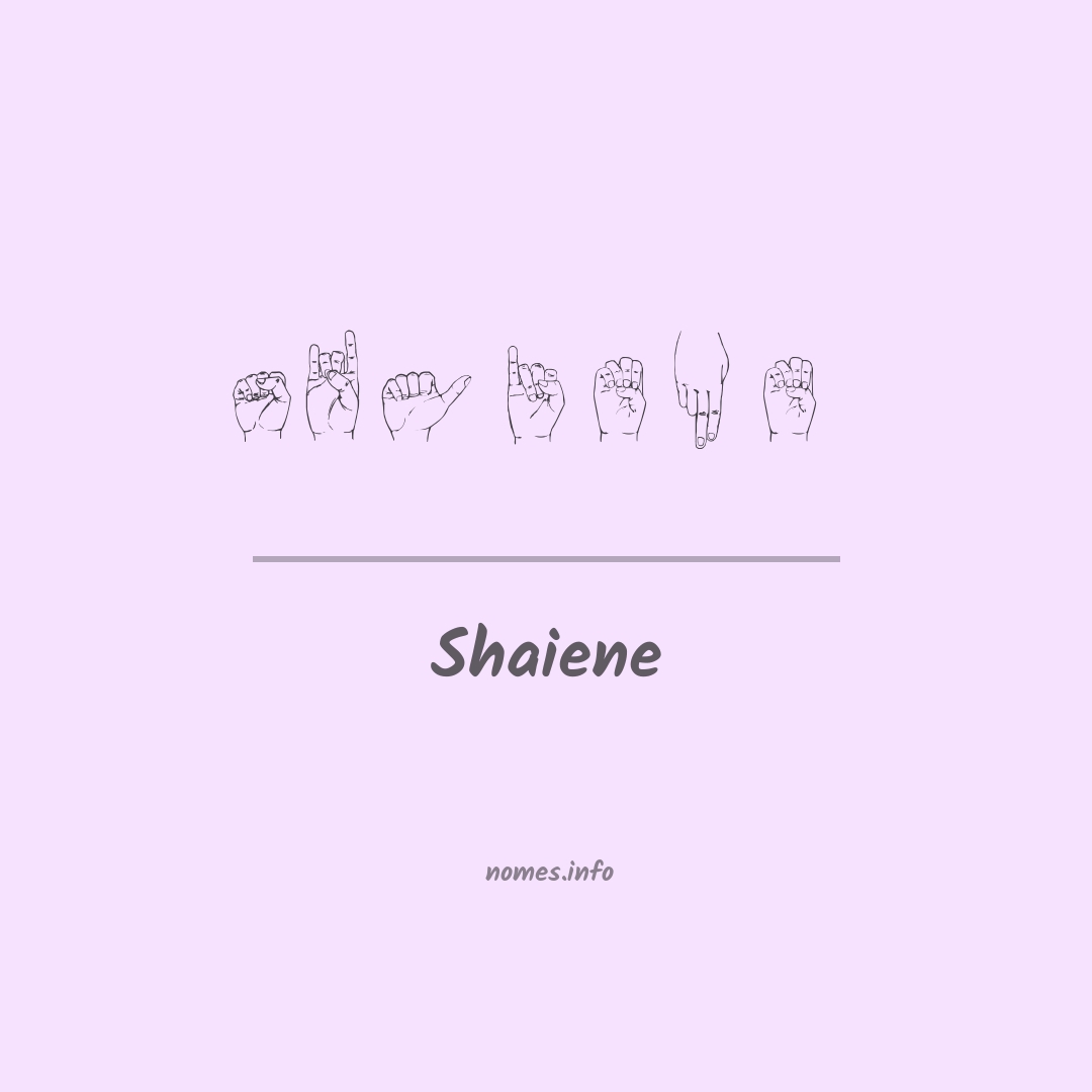 Shaiene em Libras