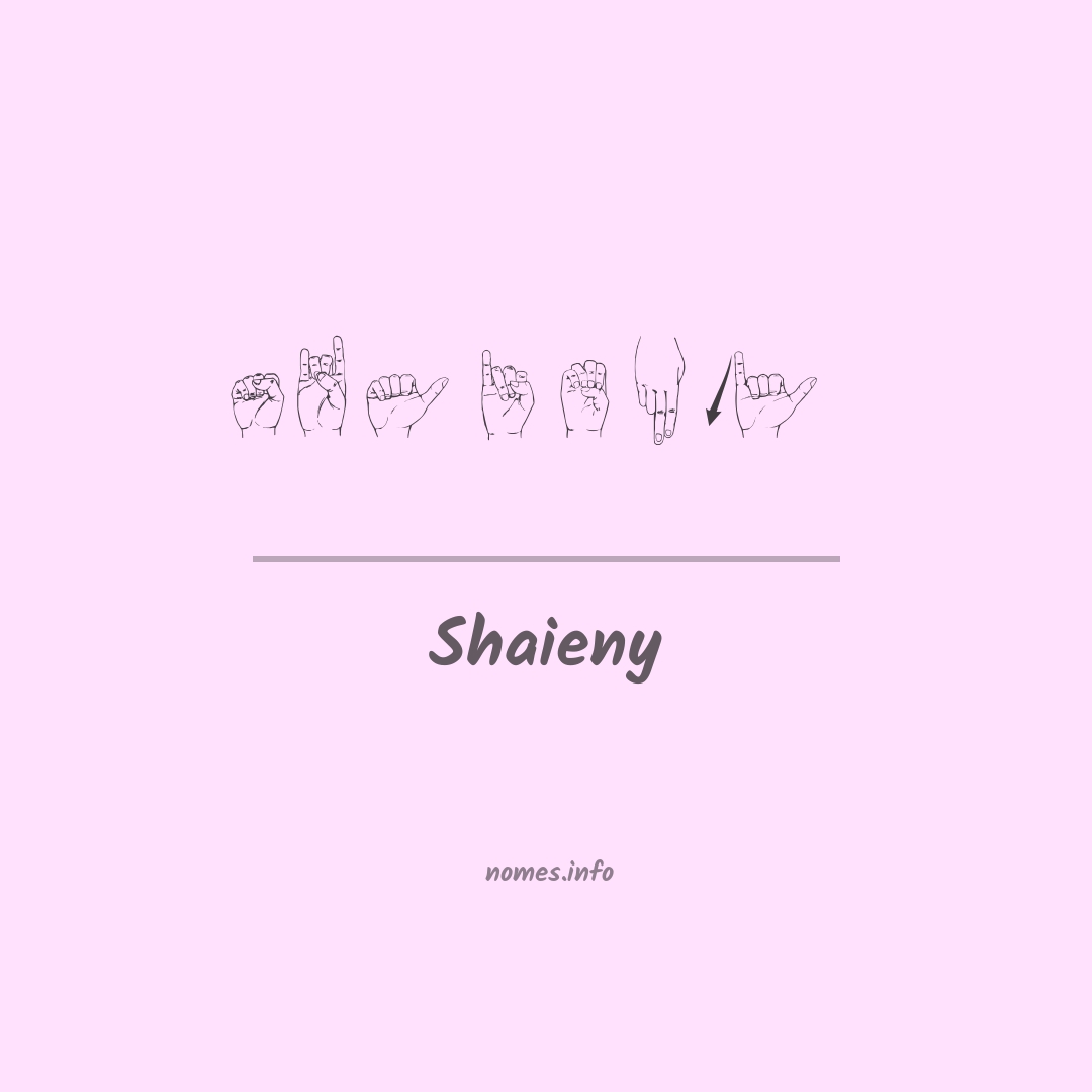 Shaieny em Libras