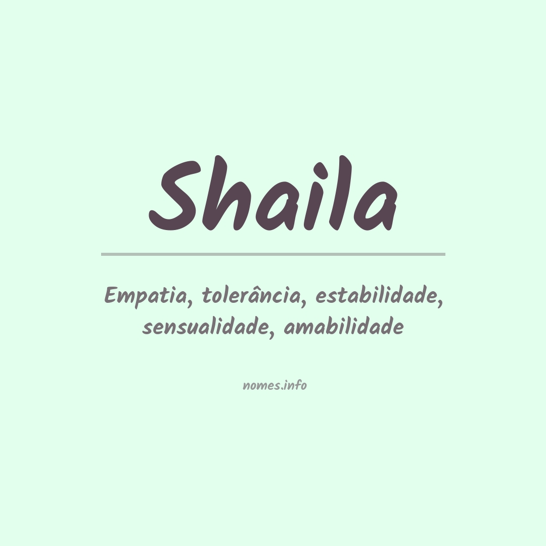 Significado do nome Shaila