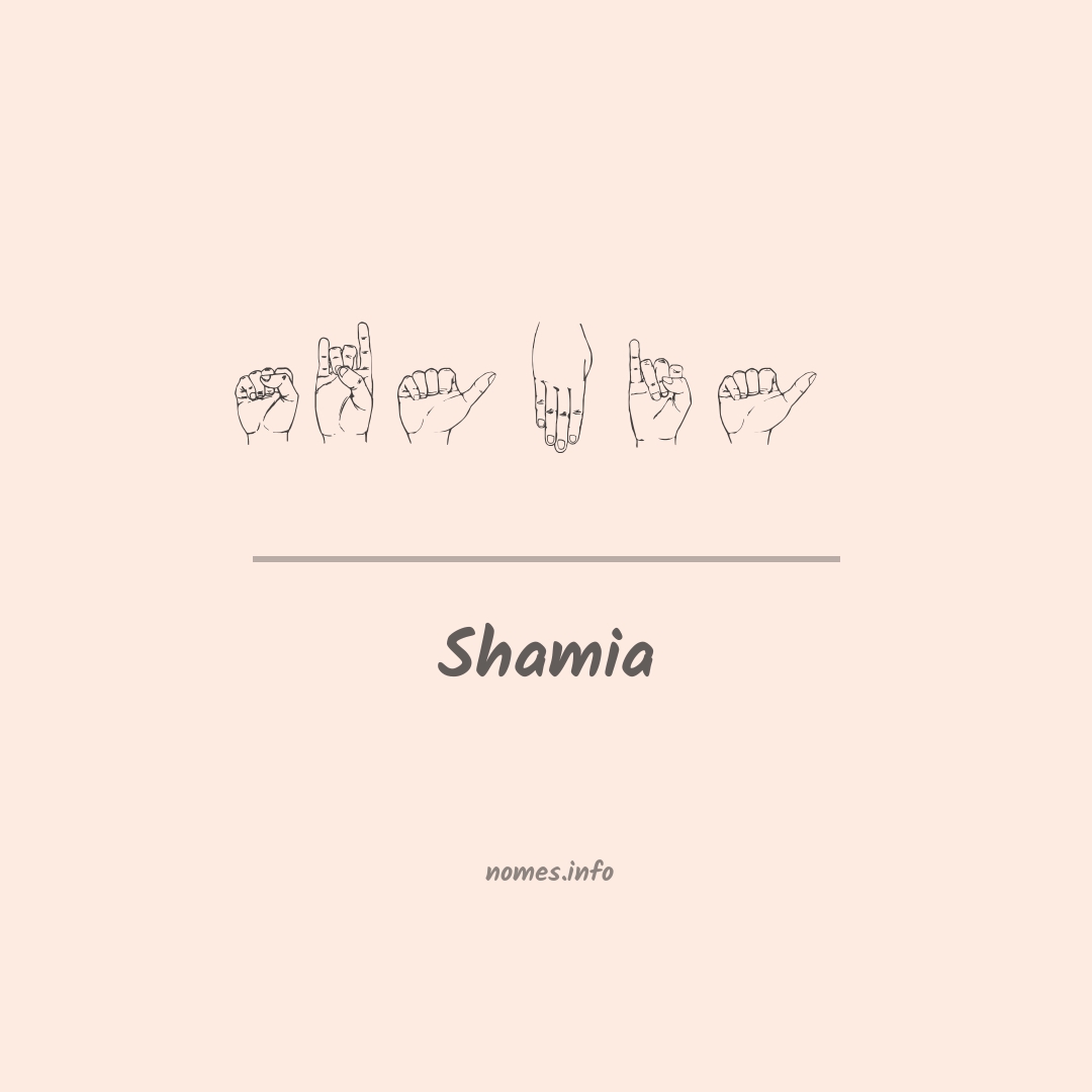 Shamia em Libras