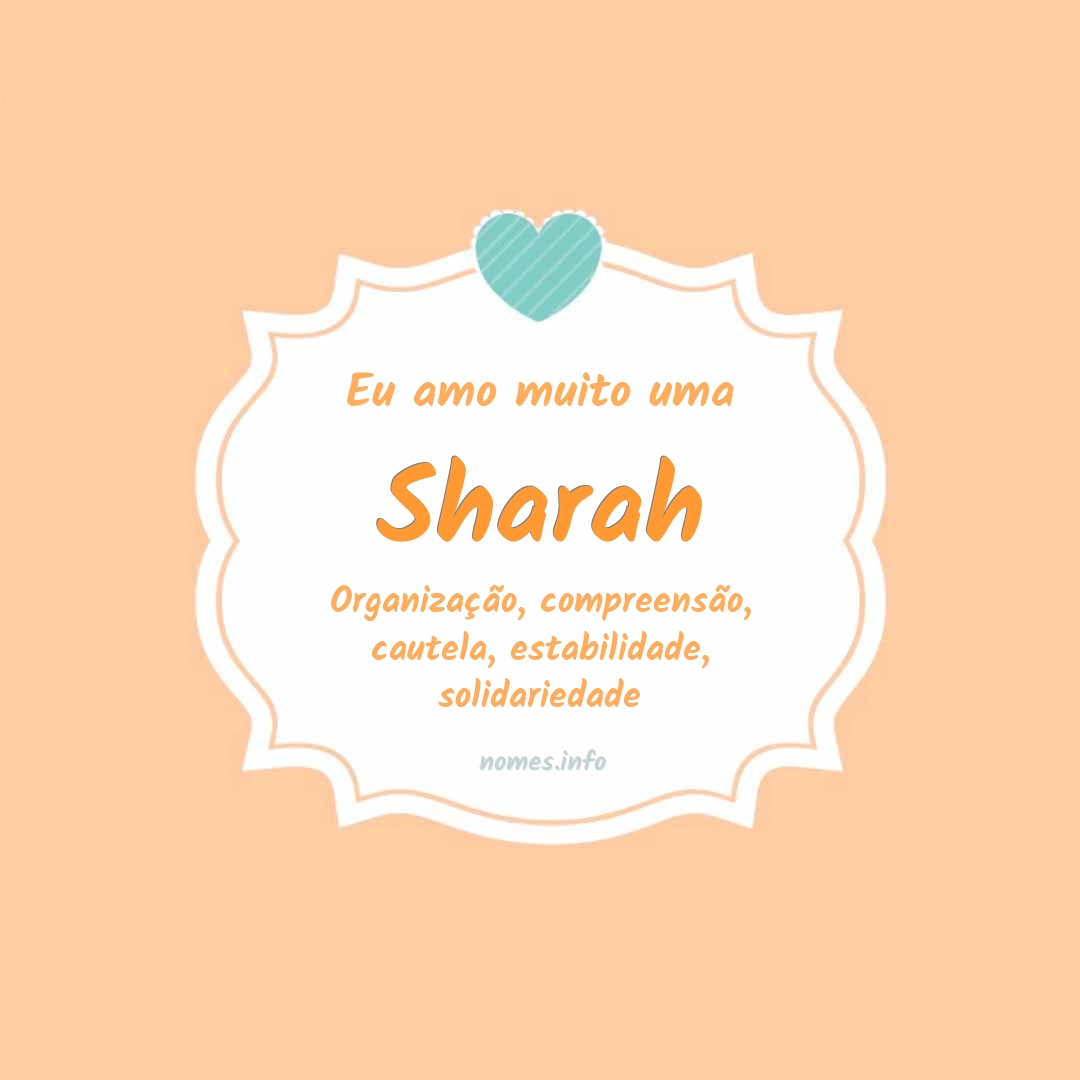 Eu amo muito Sharah