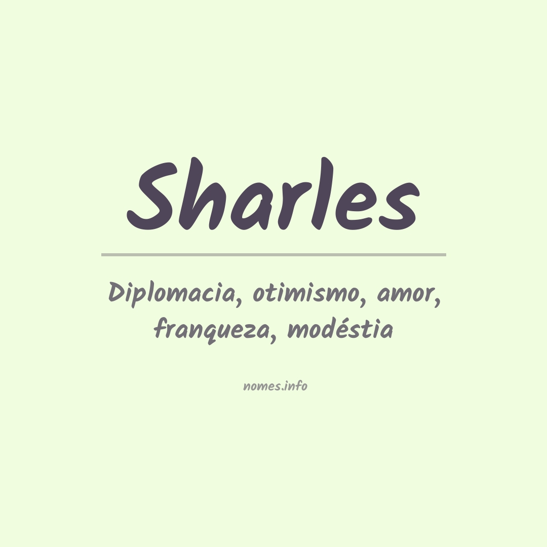 Significado do nome Sharles