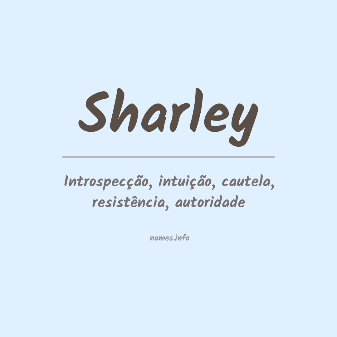 Significado do nome Sharley