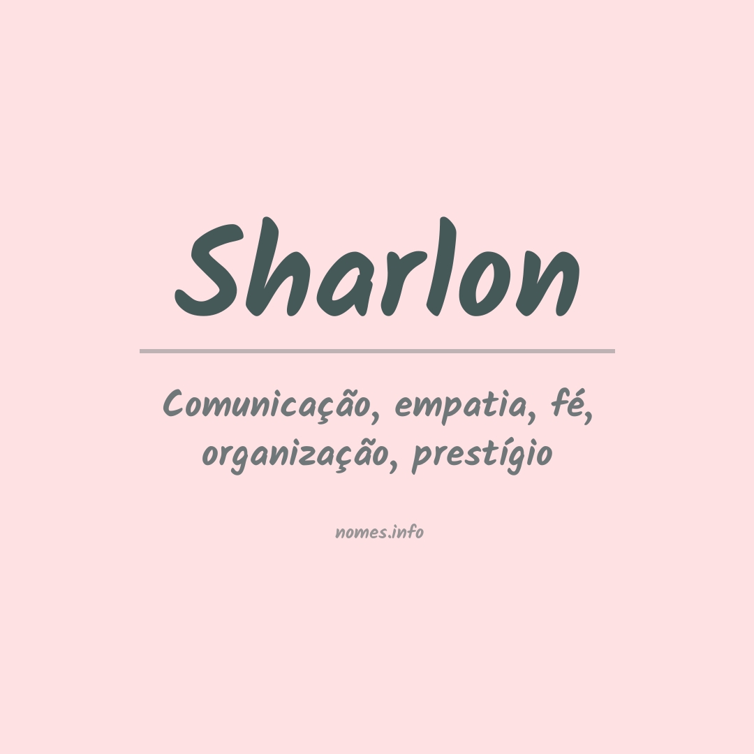 Significado do nome Sharlon