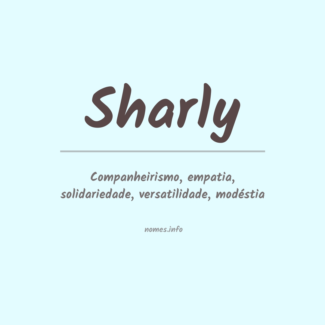 Significado do nome Sharly