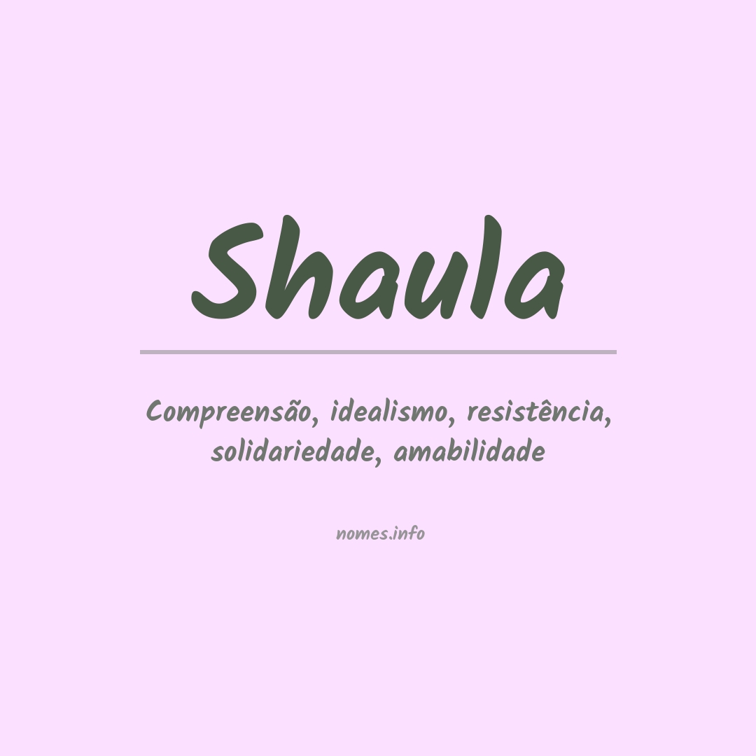 Significado do nome Shaula