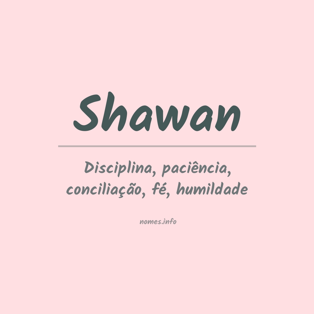 Significado do nome Shawan