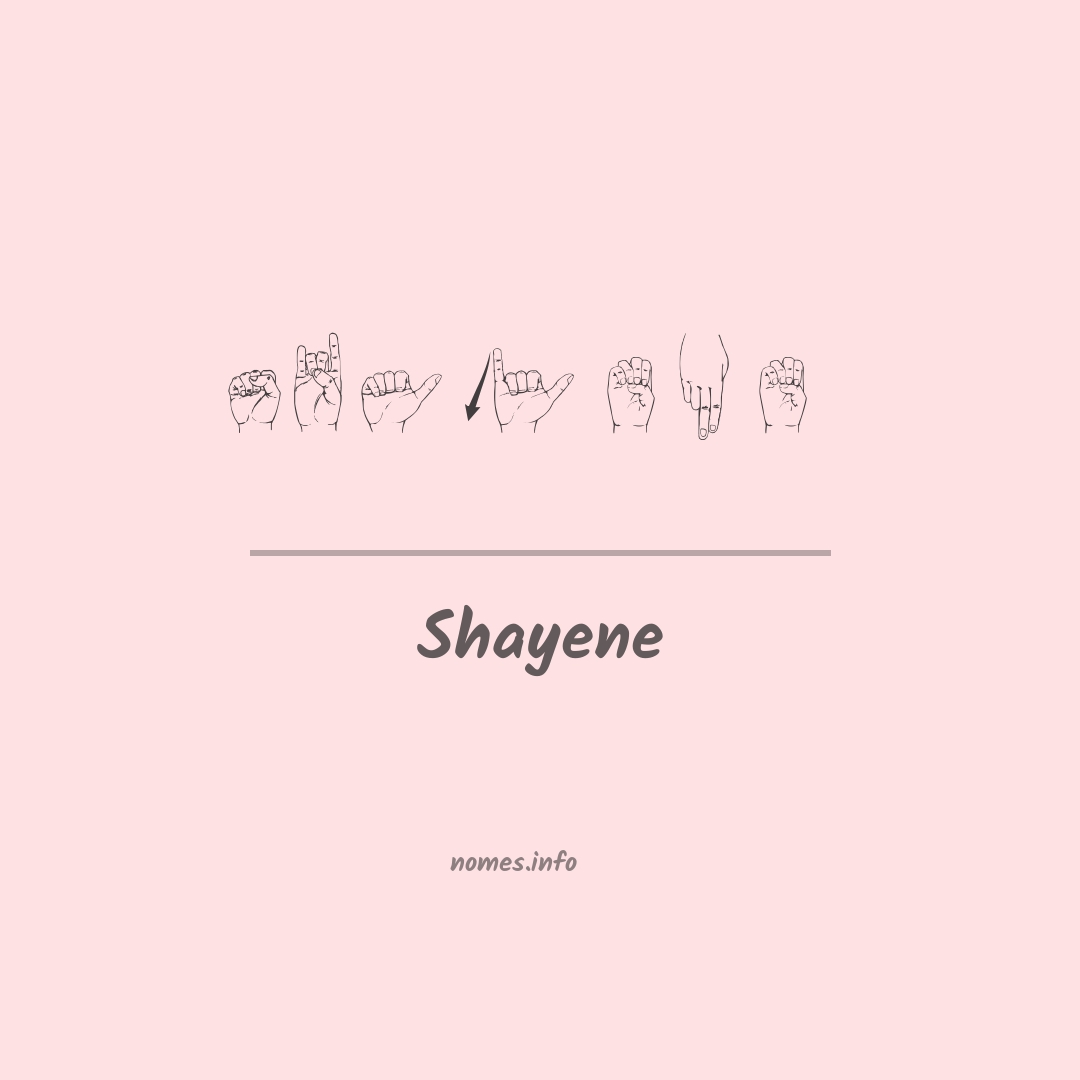 Shayene em Libras