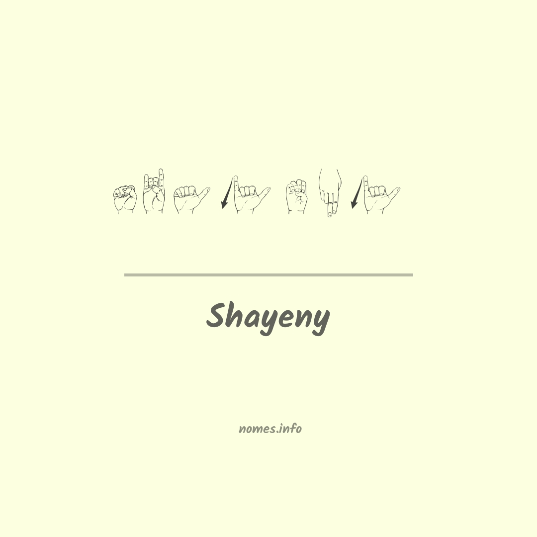 Shayeny em Libras