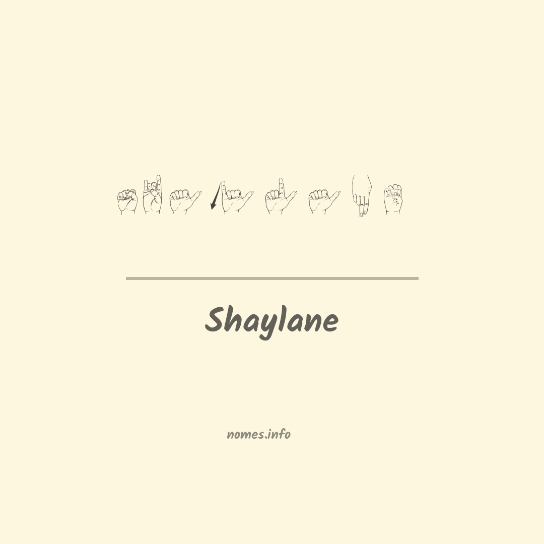 Shaylane em Libras