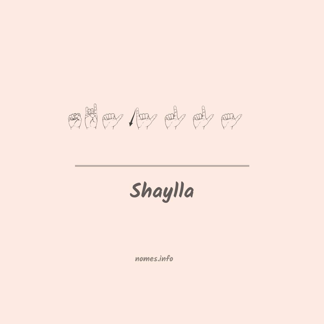 Shaylla em Libras