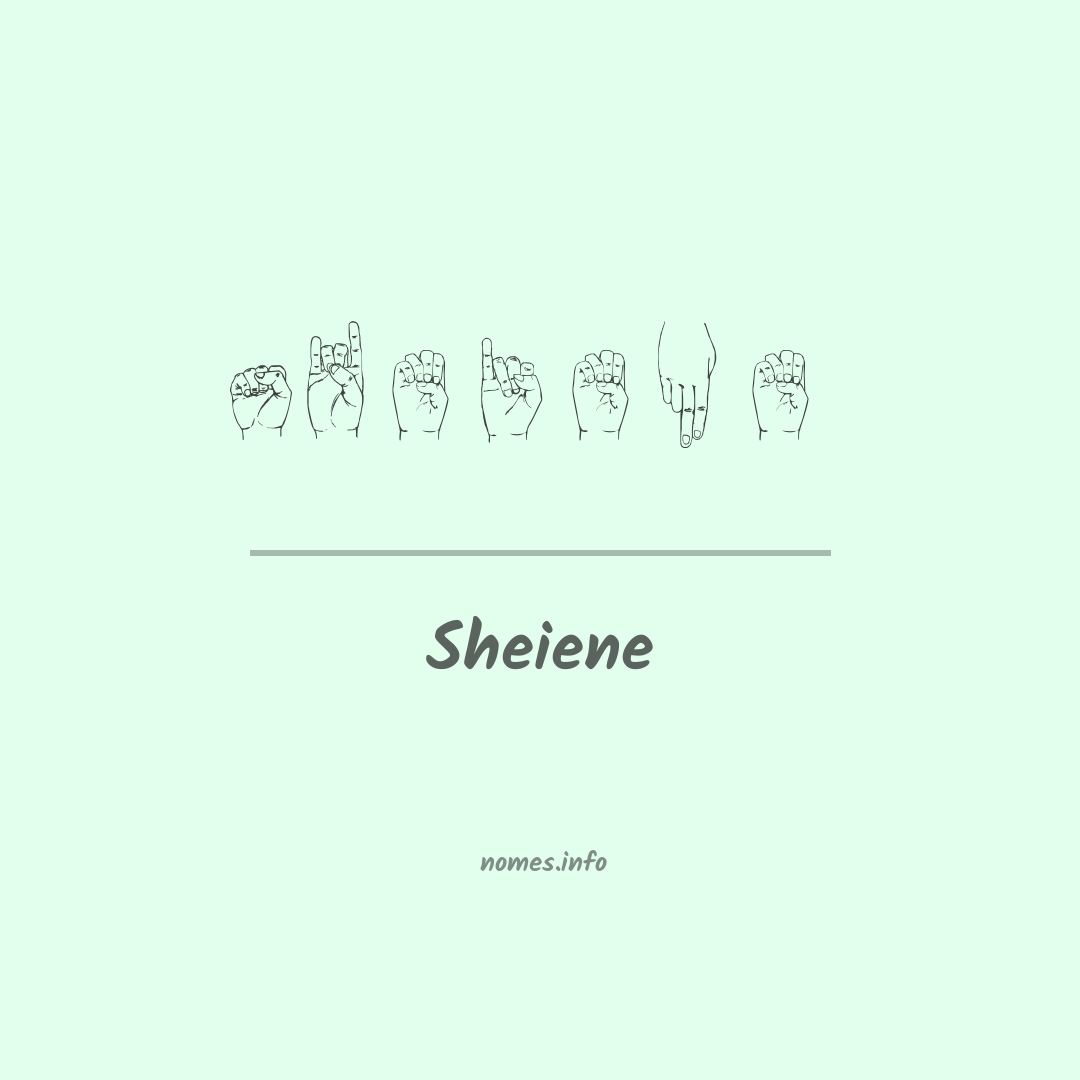 Sheiene em Libras Sheiene em Libras