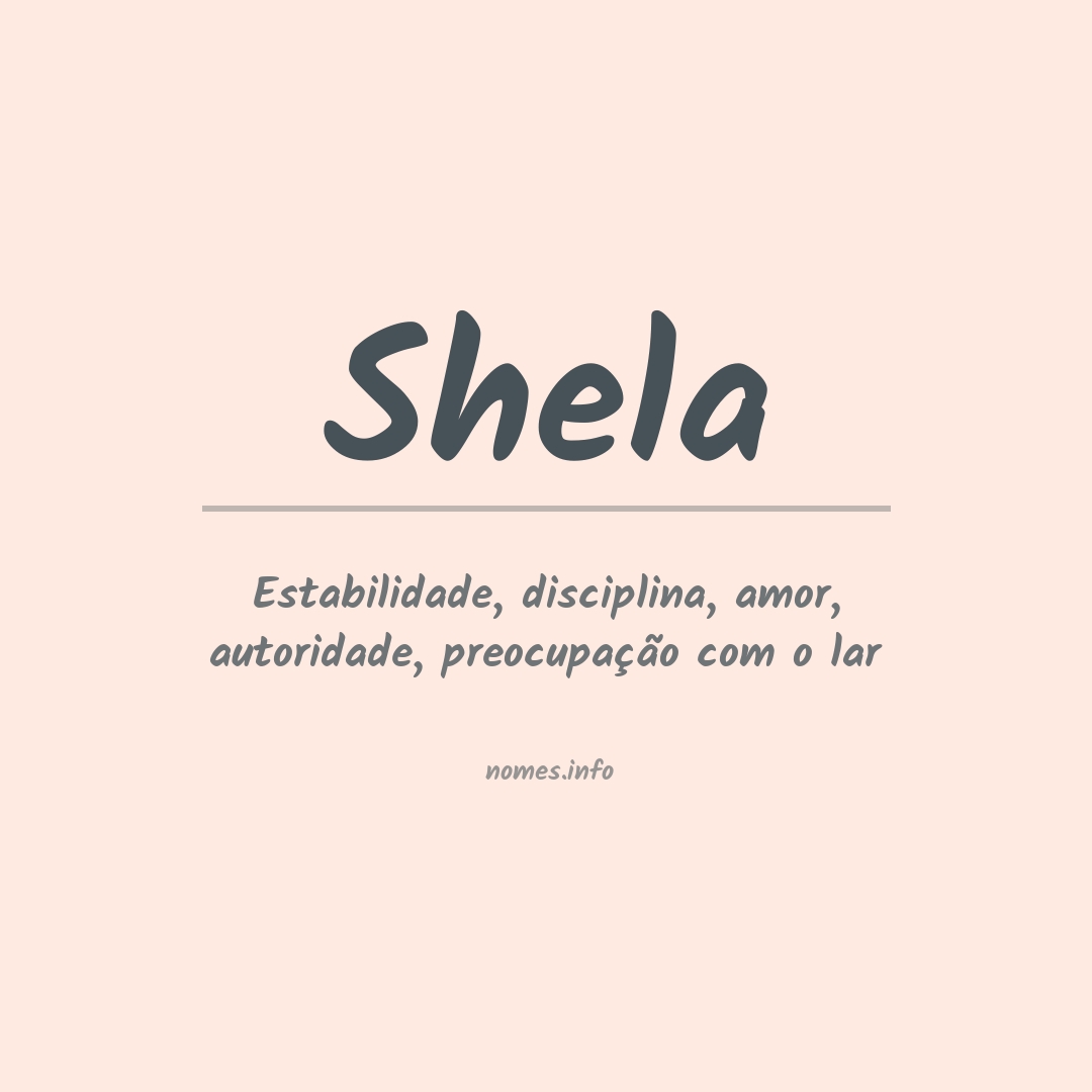 Significado do nome Shela