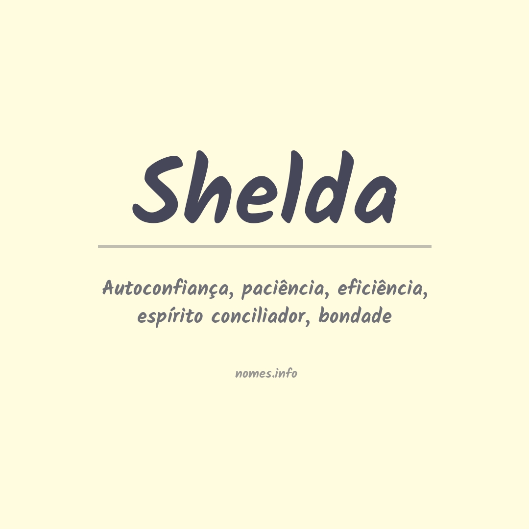 Significado do nome Shelda