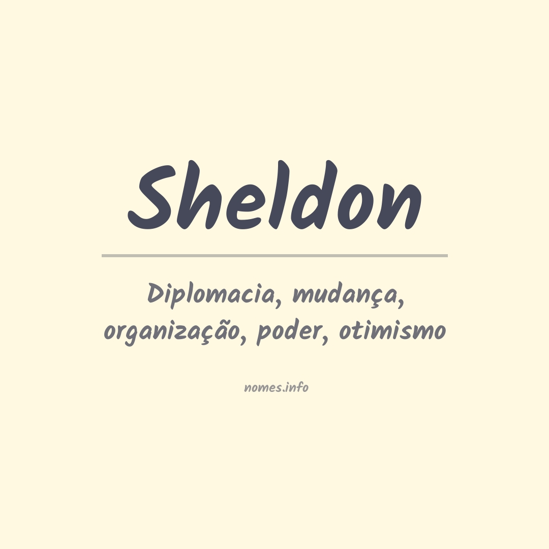 Significado do nome Sheldon