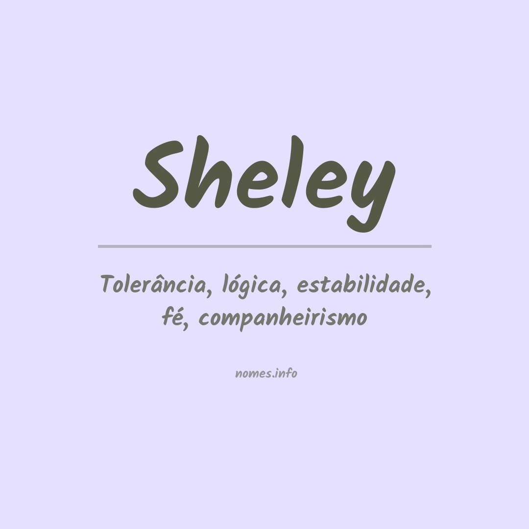 Significado do nome Sheley