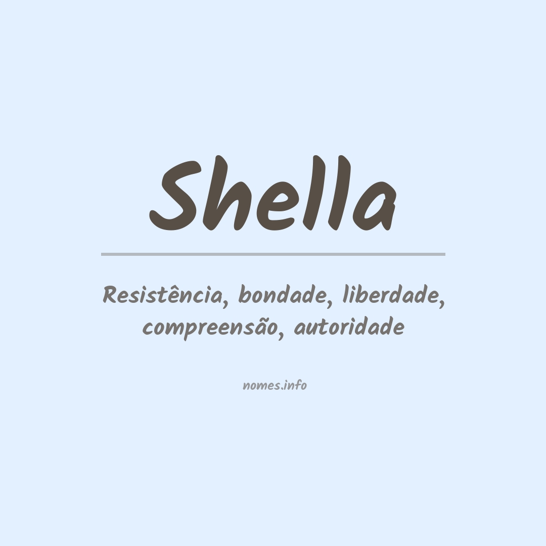 Significado do nome Shella