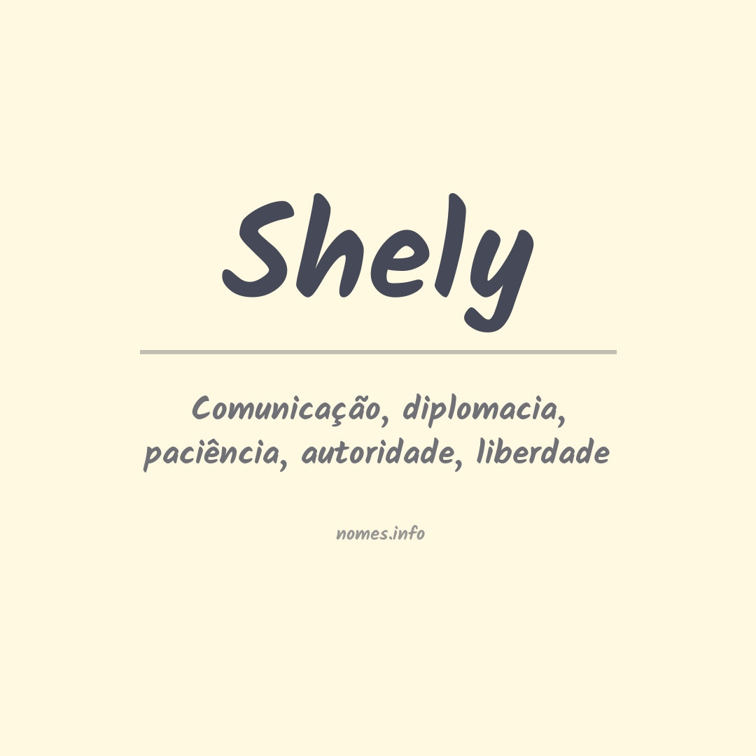 Significado do nome Shely