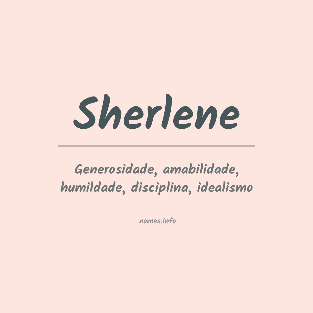 Significado do nome Sherlene