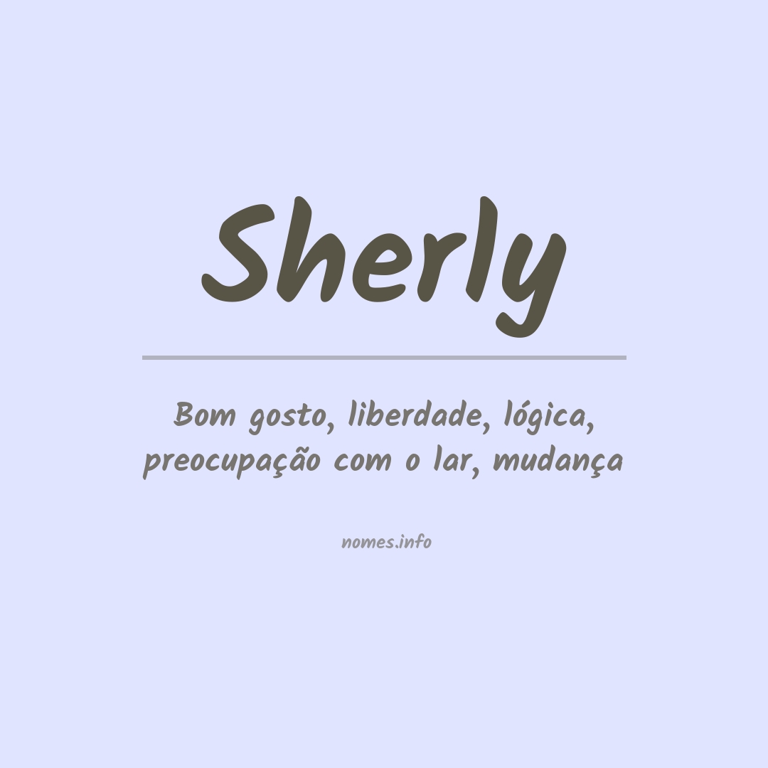 Significado do nome Sherly