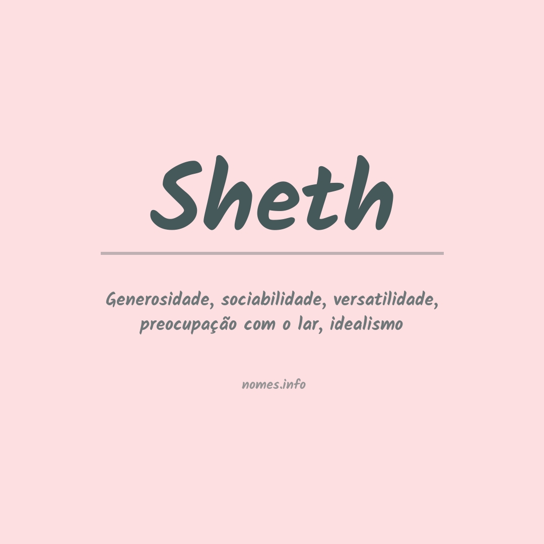 Significado do nome Sheth
