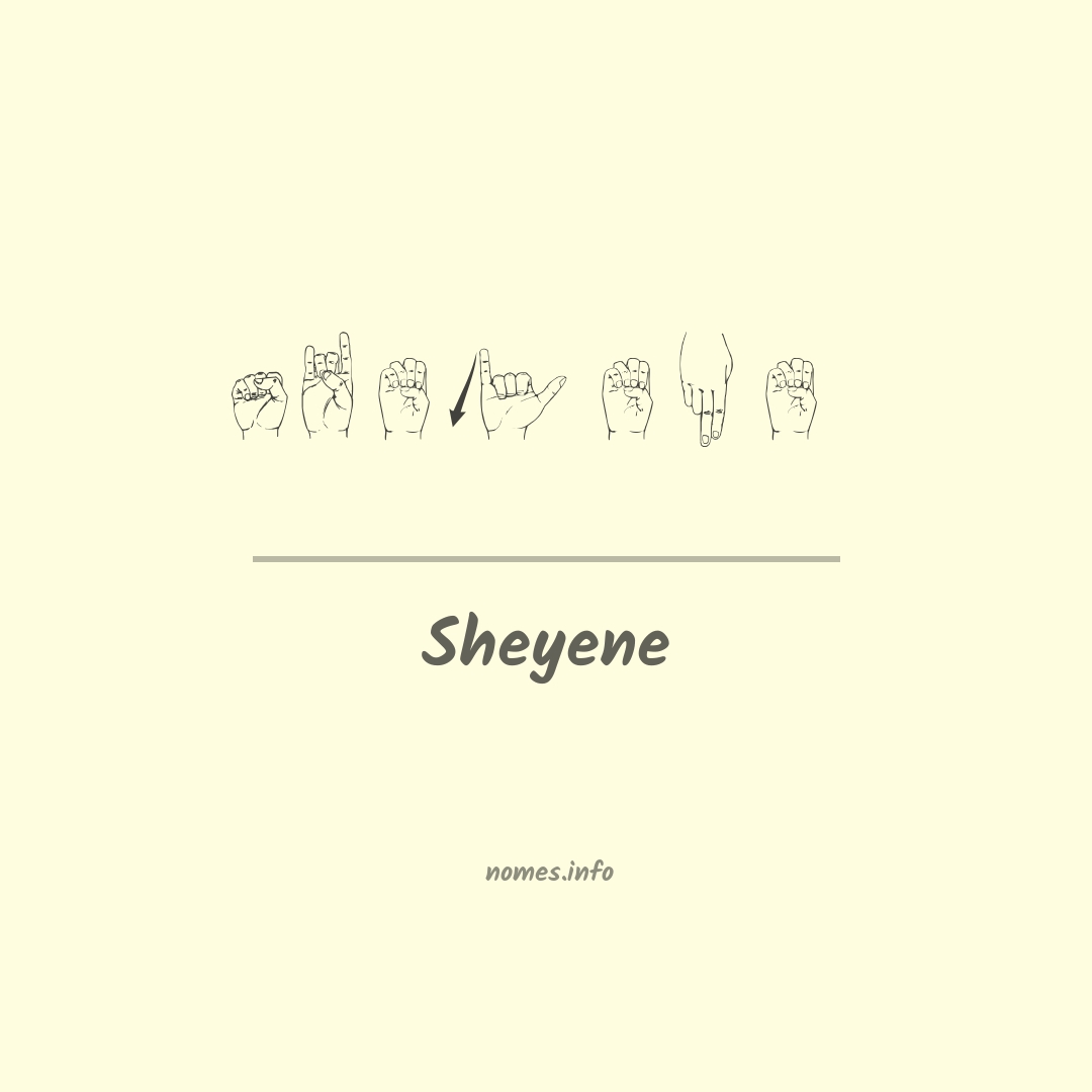 Sheyene em Libras Sheyene em Libras