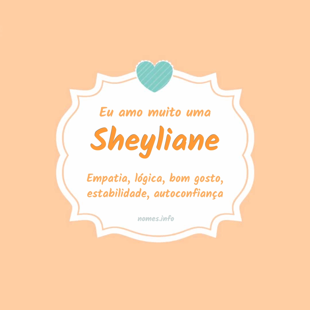 Eu amo muito Sheyliane