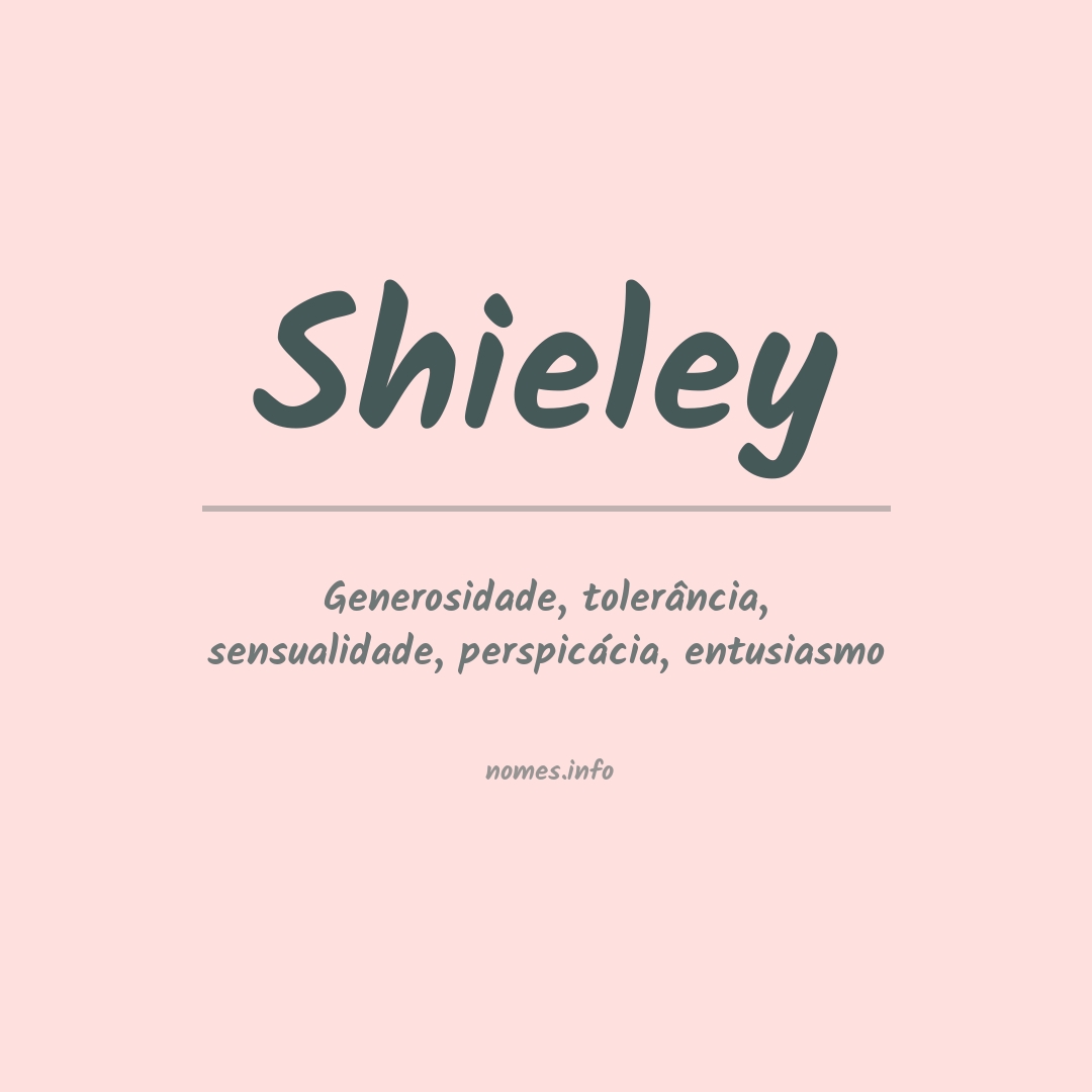 Significado do nome Shieley