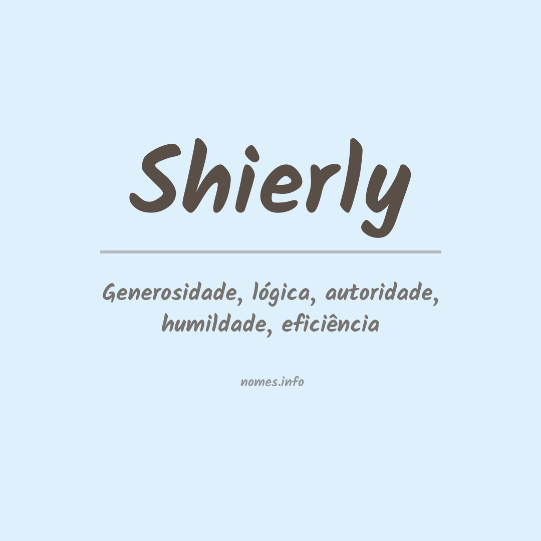 Significado do nome Shierly