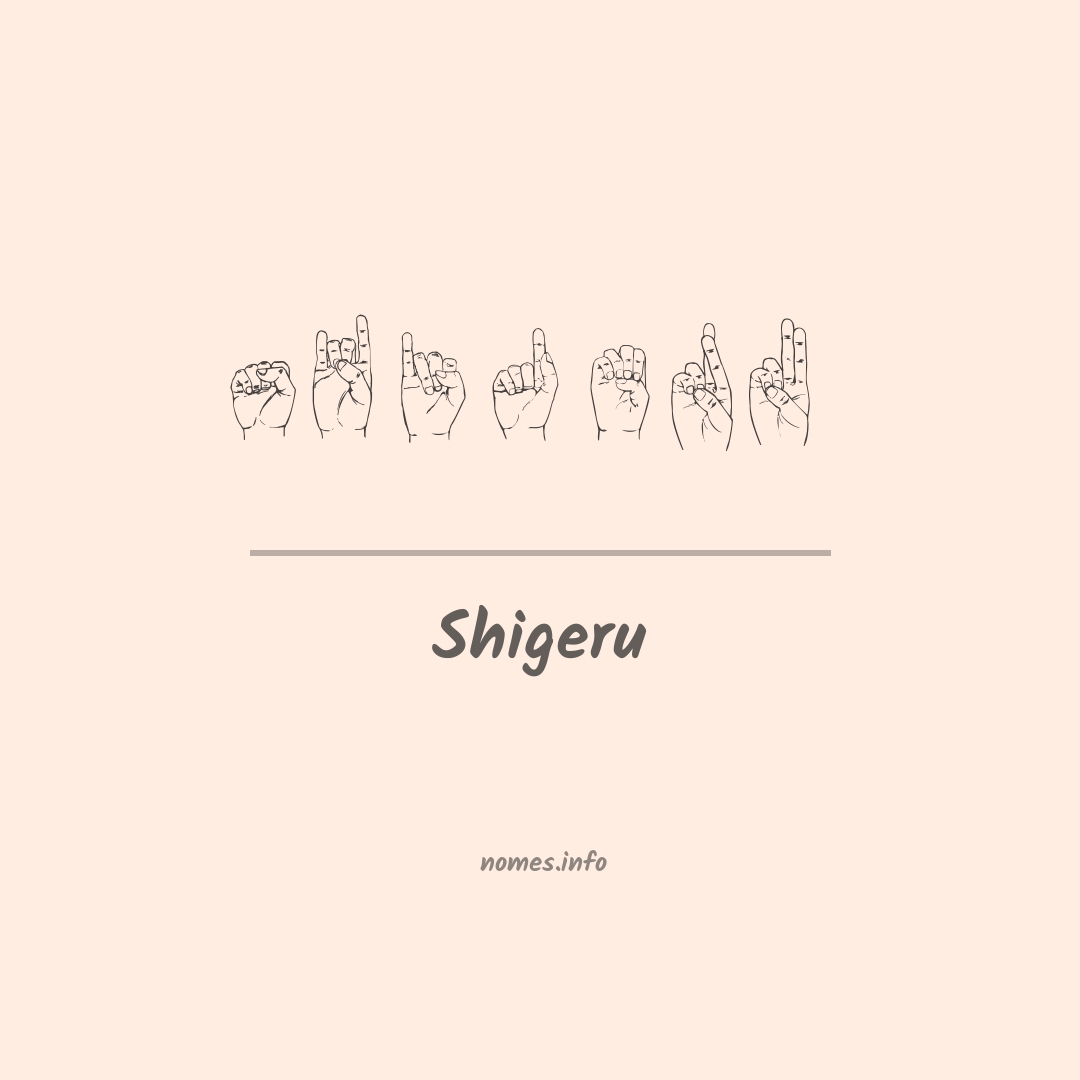 Shigeru em Libras