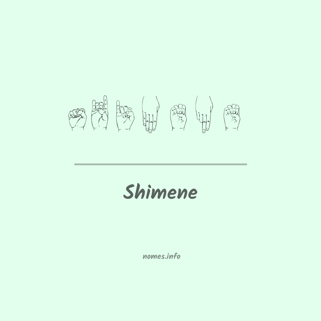 Shimene em Libras