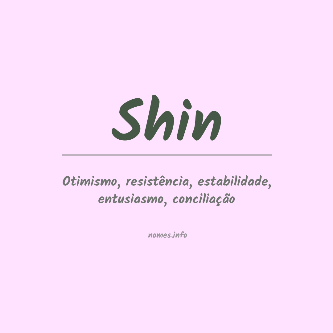Significado do nome Shin