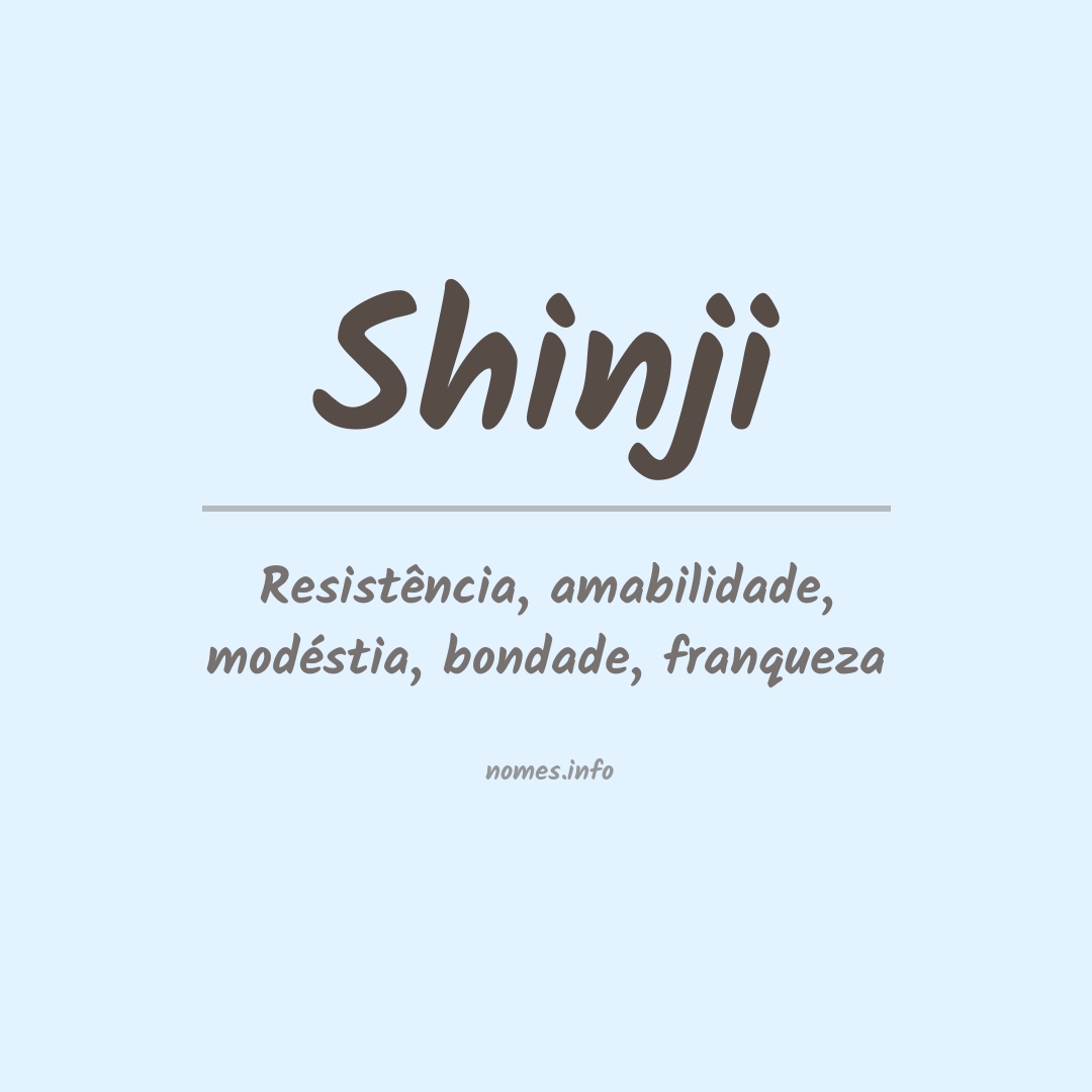 Significado do nome Shinji